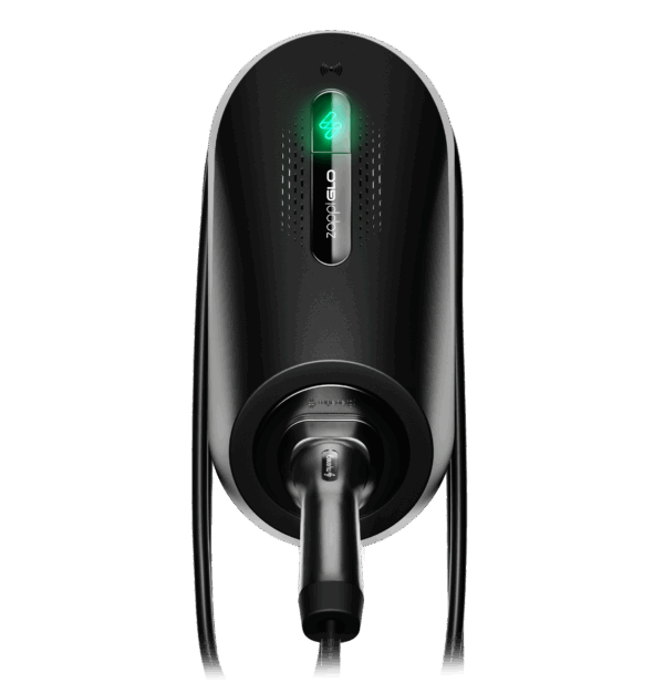 Zappi GLO EV Charger 7kW Type 2 6.5m Tethered EV Charger (Black)