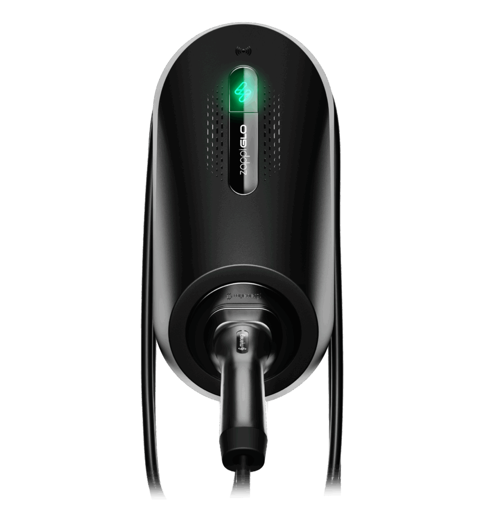 Zappi GLO EV Charger 7kW Type 2 6.5m Tethered EV Charger (Black)